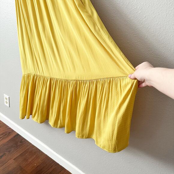 Saltwater Luxe Celine Dotted Citrus Midi Tank Dress Women's Size Medium - Picture 5 of 14